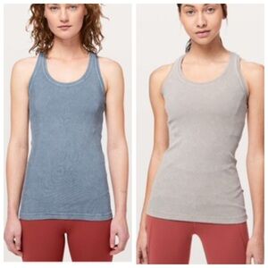 Pair of 2 Lululemon Cool Racerback Tank Rib